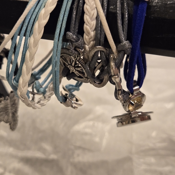 Assorted Bracelet Collection. Including Leather, cord, and metal. - Picture 11 of 11